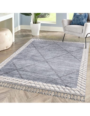 Tapis Boho Chic à franges tressées Faites des économies