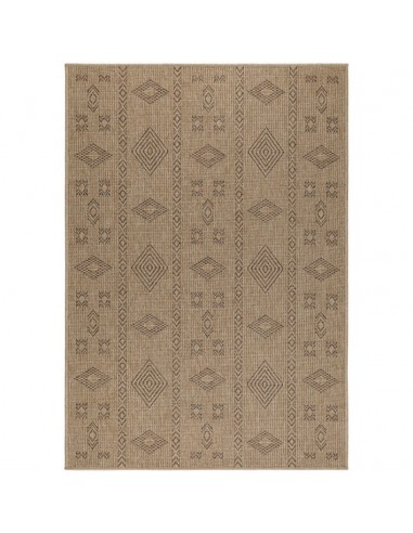 Tapis aspect jute Naturelle Beige et Noir à prix réduit toute l'année