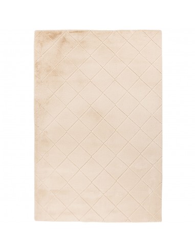 Tapis Super Doux à motif losanges en Relief - Beige Comment ça marche