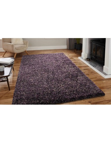 Tapis à poils longs 30mm - Lila Dans la société mordern