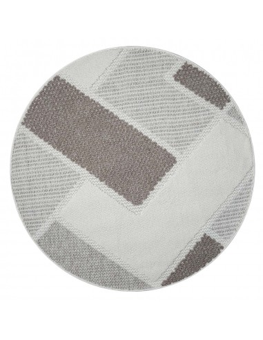 Tapis Rond Sisal Bouclé à relief VIKY - Beige et Marron acheter en ligne