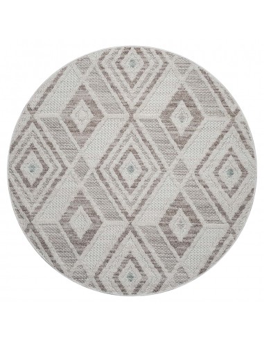 Tapis Rond Sisal Bouclé à relief CUBE - Beige et Vert Comment ça marche