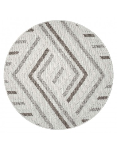 Tapis Rond Sisal Bouclé à relief TRESS - Crème destockage