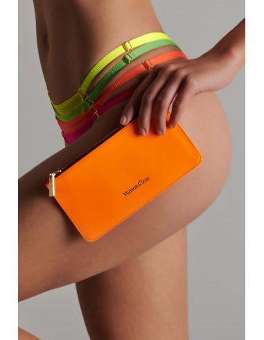 Leder-Clutch - Corps à Corps Neon l'achat 