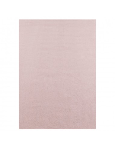 Tapis Lavable à poils doux - Rose Poudré basket pas cher