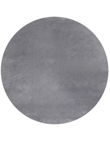 Tapis Rond lavable à poils doux - Gris foncé Profitez des Offres !