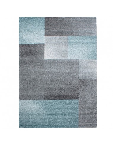 Tapis Géométrique effet pastel - Bleu et Gris Toutes les collections ici