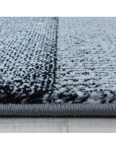 Tapis à carreaux Patchwork - Noir Livraison rapide