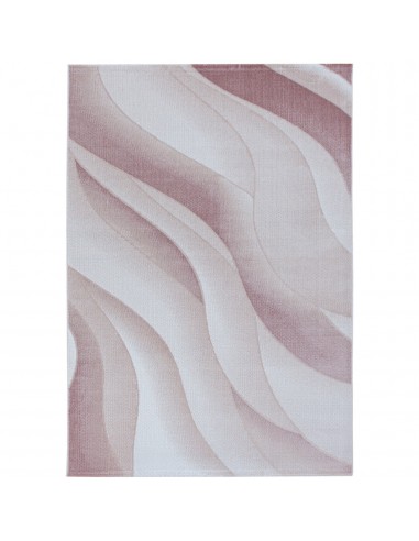 Tapis à motifs vagues - Rose français